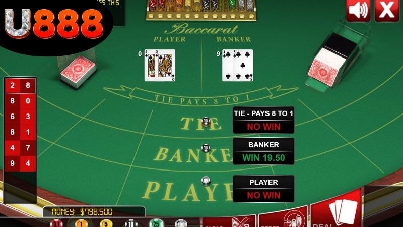 Giới thiệu chơi Baccarat U888 ăn tiền thật